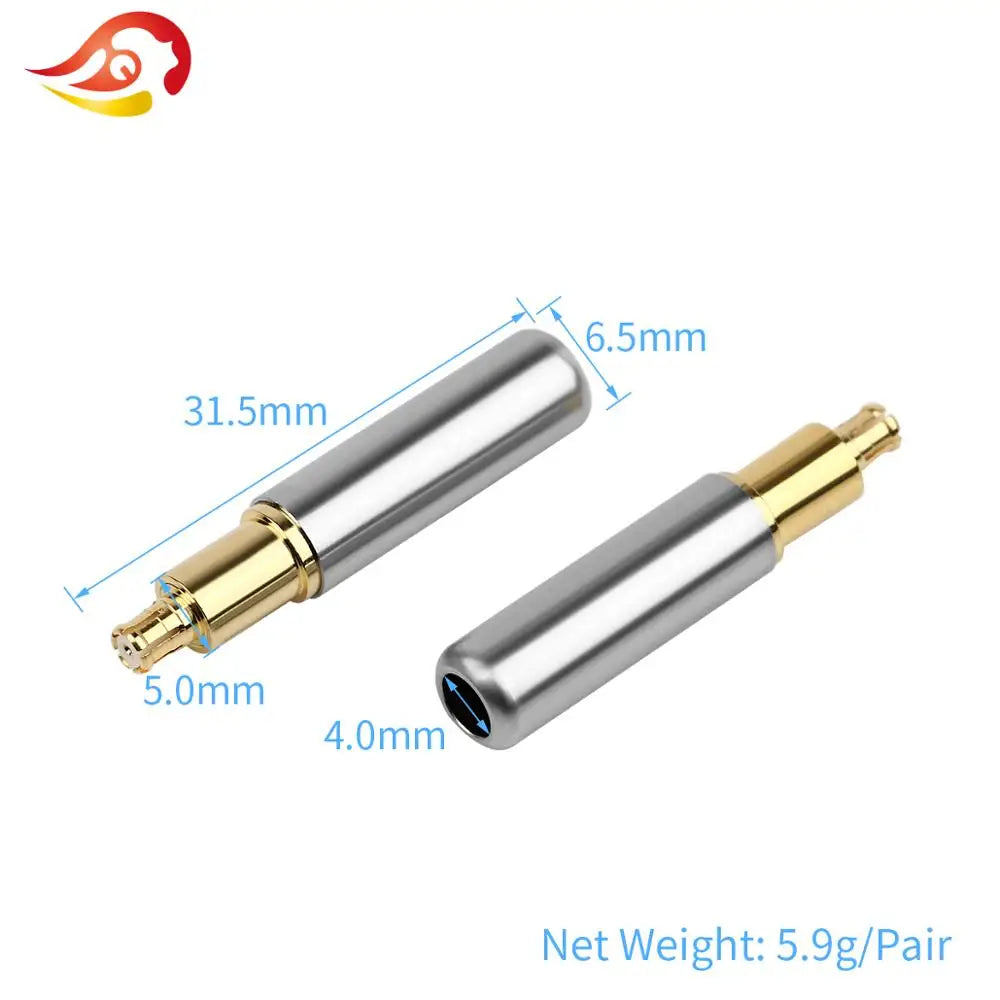 QYFANG 1 Pair Headphone MMCX Plug Beryllium Copper Pin A2DC Jack For Audio-technica ATH ESW750 770H 990H ADX5000 MSR7B Headset