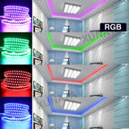 DC12V LED Strip 5050 5054 2835 120 240LEDs/M High Bright White Red Blue Pink Yellow RGB Flexible Ribbon Tape Light Lamp 5m