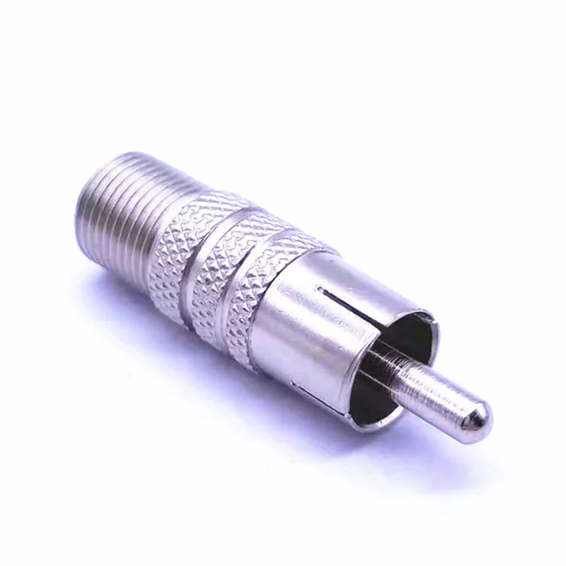 5pcs/lot BNC male To F female Imperial RCA AV Connector Adaptor for CCTV Security Camera Surveillance Video Jack plug Silver
