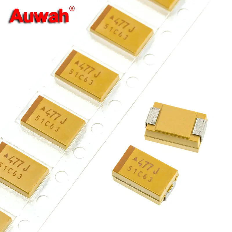 5pcs 470uF 6.3V 7343 Type D SMD Tantalum capacitor TAJD477K006RNJ 477J New original