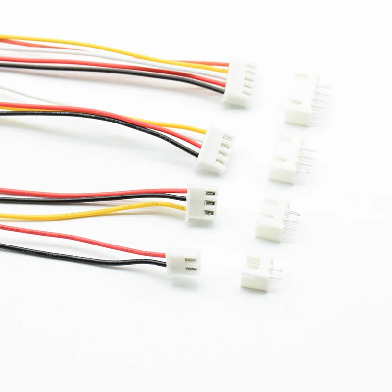 10pcs JST XH 2.54 2/3/4/5/6 Pin Pitch 2.54mm Connector male Plug Wire Cable 10cm/20cm/30cm Length 26AWG  Male Female Plug Socket