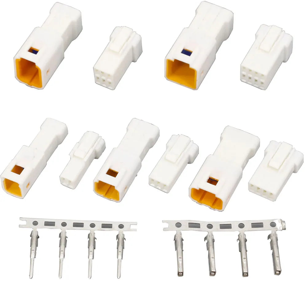 1 Set 2/3/4/6/8P JST Series Male Female Docking Sockets Butt Plugs JST02R-JWPF-VSLE Automobile Waterproof Connectors