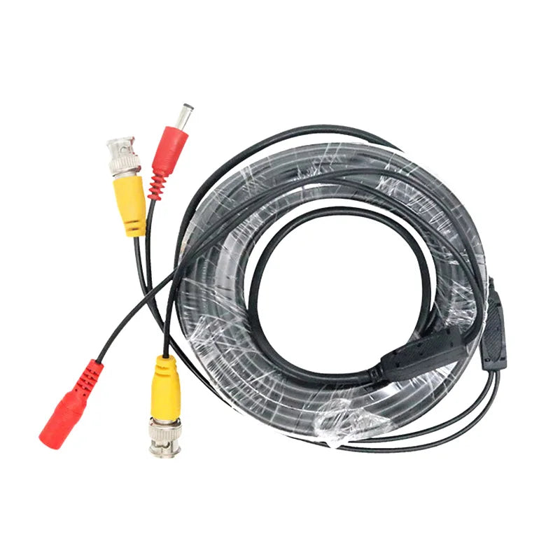High-Definition AHD Camera Cables 5/10/20/30M BNC with Coaxial Output And DC Plug Connection for Analog CCTV DVR Systems