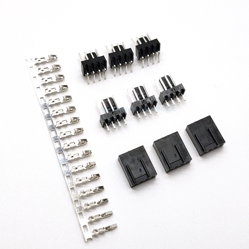 10-50PCS/Lot KF2510 2.54mm 4Pin Connector 3+1P Male Female Housing Straight Right Angle Pin Header Socket
