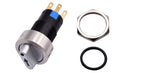 16mm Metal Rotary Selector Switch 2 3 Position On Off 12V Led Red Green Stainless Steel Push Button Switch 1NO1NC Latching SPDT