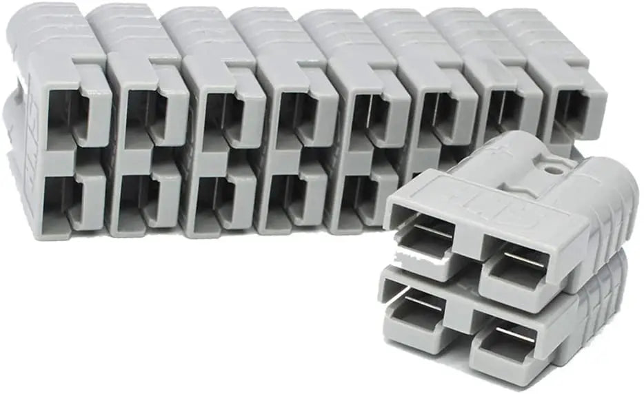 10pcs For Anderson Plug Connector 50a 6awg Caravan Trailer Solar 4x4 Truck Suitable For Anderson Forklift Battery Connector