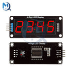 0.56 inch 4-Digit 7 Segments Digital Tube Clock Module Double Dots Blue Yellow White Green Red LED Display TM1637 For Arduino