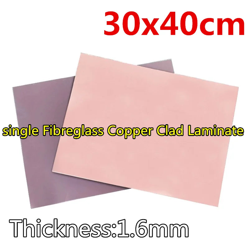 1pcs single Fibreglass Copper Clad Laminate Experimental breadboard 7x10 10x15 15x20 20x20 20x30 30x40 50x60cm PCB