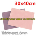 1pcs single Fibreglass Copper Clad Laminate Experimental breadboard 7x10 10x15 15x20 20x20 20x30 30x40 50x60cm PCB
