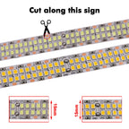 12V 24V LED Strip SMD 2835 Flexible LED Tape 5M 120 240 480Leds/m Waterproof Ribbon Diode Room Decor Warm Natural Cool White