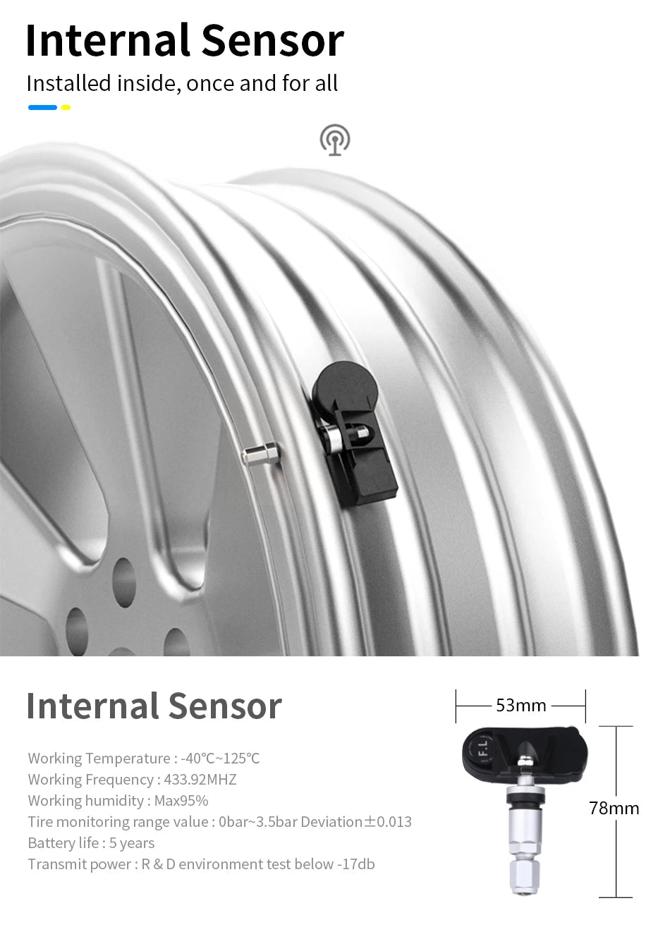 Car TPMS Cigarette Lighter Tire Pressure Monitoring System Alarm Tyre Air Pressure Meter Gauge Temperature Warning With 4 Sensor