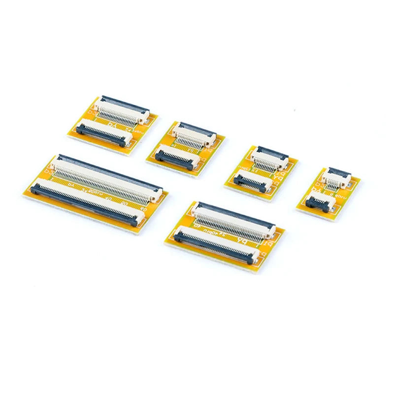 2PCS FPC FFC Flexible Flat Cable Extension Board 0.5MM/1.0MM Pitch 6 8 10 12 14 20 30 40 50 PIN Connector
