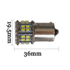 10pcs truck 24v led S25 P21W 1156 ba15s 50 SMD 1206 LED 1157 BAY15D White red brake stop light lamp Turn signal light bulbs 24V