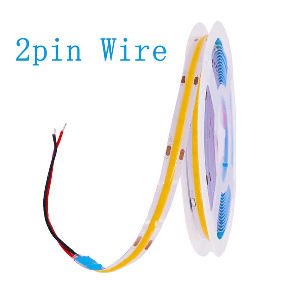 DC 5V LED COB Strip Light USB High Density Linear Lighting 320LED Flexible Tape Lights Warm Natural White Red Blue Green Decor