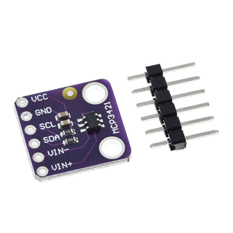 TZT 1/3PCS MCP3421 I2C Delta-sigma Evaluation Module Board For PICkit Serial Analyzer Module GY-MCP3421