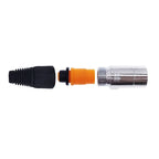 RJ45 Waterproof Connector Plug D Type Panel Mount Socket IP65 Ethernet Connectors