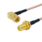 Cable SMA Male Plug to SMA Male Straight Connector Cable RG316 RF Jumper Pigtail Male to Female Right Angle RF Coaxial