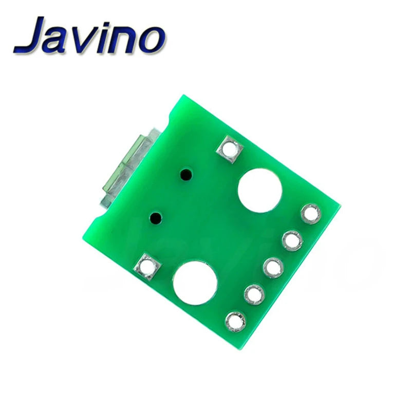 10pcs Micro USB To DIP Adapter 5pin Female Connector Module Board Panel Female 5-Pin Pinboard B Type PCB 2.54 MM