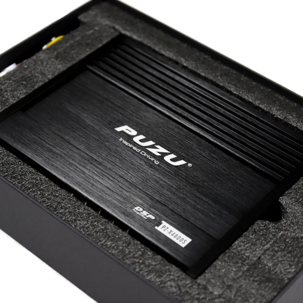 PUZU PZ-X4800S 6core 32bit 8CH With Power Car Audio DSP Digital Signal Processor Built In Amplifier 8X150W Support BT5.0 OPT