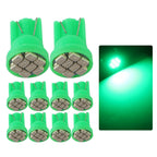 10Pcs AC/DC 6V 6.3V Led Bulb Arcade Pinball Car Light T10 W5W 555 192 168 194 1206 8 SMD LED White Blue Red Green Amber Pink
