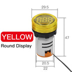 Mini Digital LED Thermometer Square/Round Head Temperature Gauge for Liquid & Air Measurement Range -25℃ to 150℃