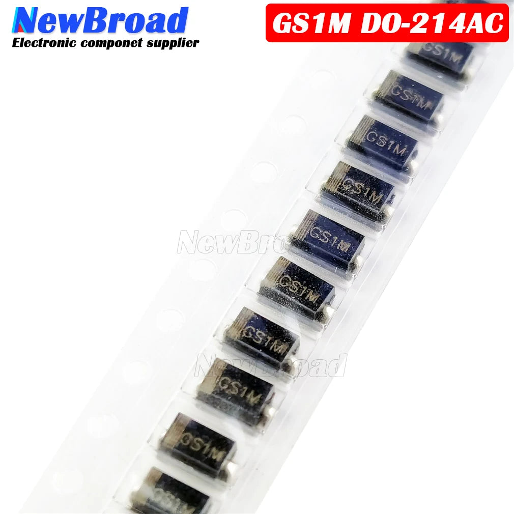 10PCS NEW High Voltage Fast Recovery Diode GS1M DO-214AC SMA 1000V 1A