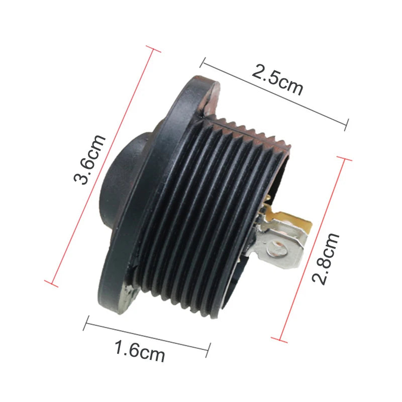 12V Toggle Switch Waterproof Round Rocker Switch Panel SPST 2-Pin Marine On Off Switch for Car Boat Truck RV 12V/20A