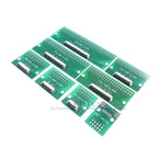 2 Pcs FPC FFC Cable 4 6 8 10 12 15 20 24 30 40 50 60 PIN 0.5 Mm Cable PCB Adapter to 2.54 Mm 1 Inch Pitch Through Hole PCB