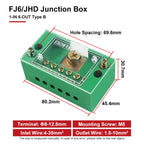FJ6/JHD Junction Box Unipolar Splitter 1-IN Multiple-OUT Metering Wire Connector Single-Phase Terminal Block Distribution Box