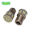10pcs truck 24v led S25 P21W 1156 ba15s 50 SMD 1206 LED 1157 BAY15D White red brake stop light lamp Turn signal light bulbs 24V