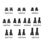 50PCS 4Pin DIP Self-reset SMD Switch 6*6*4.3/5/6/7/8/9/10/11/12/13MM 6x6mm PCB Panel Momentary Tactile Tact Mini Push Button