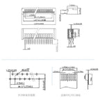 1.25MM FFC/FPC Connector LCD Flexible Flat Cable Socket Double Row Right Angle Pin Type 4P/5P/6P/7P/8P/9P/10P/11P/12P/13P/14-32P