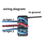 UP DOWN ARROWS Momentary Rocker Switch 7P (ON)-OFF-(ON) DPDT Retractive Switch + Wires for Car Boat Marine Vehicle Yacht Ship