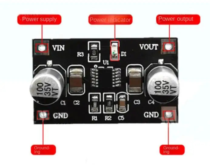 5pcs/1pc LT3042 LT3045 Single Power Linear Regulator Module 3.3V 5V 12V Low Noise Ripple Radio Frequency Power Board 200mA 500mA