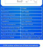 10PCS Condenser pick-up Microphone 9x7mm 9767 9x4.5mm 9745 6x5mm 6050 6x2.2mm 6022 4.5x2.2mm 4522 4x1.5mm 4015 MP3 Accessories
