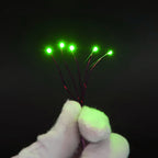 10PCS SMD Lamp Wired Led 0402 0603 0805 1206 Pre-soldered Micro Litz Wired Chip 20cm 3V Railway Model Scenes