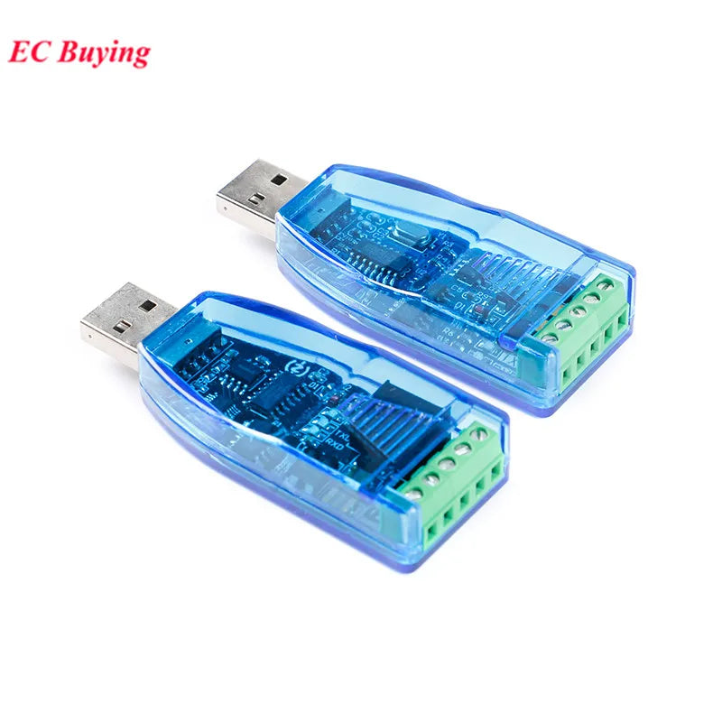 Industrial USB To RS485 Communication Module Bidirectional Half Duplex Serial Line Converter TVS Protection 485 CH340G Isolated