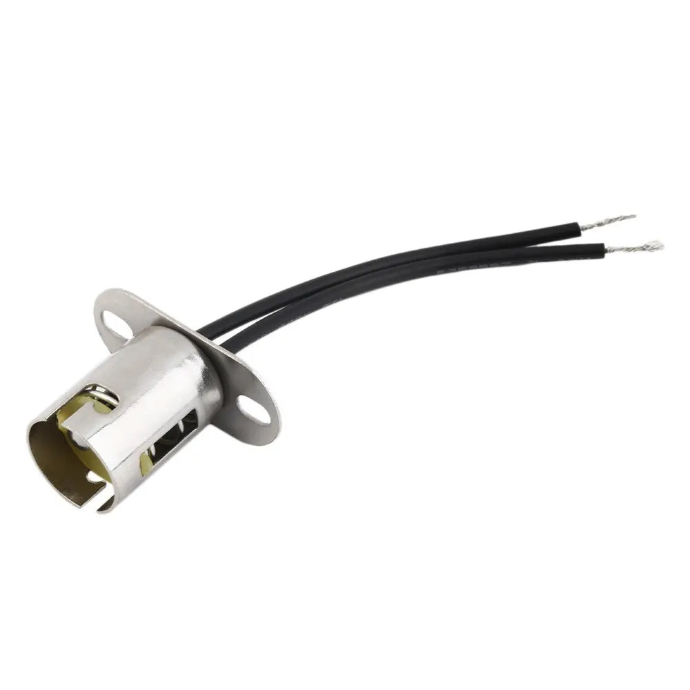 6pcs 1157 BA15D BAY15D 1156 BA15S BA9S Auto Car Turn Signal LED Light Bulb Wire Adapter Lamp Socket Holder