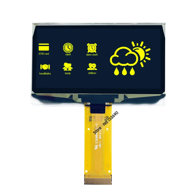 2.42 2.4 Inch Blue White Yellow 128x64 OLED Display Module 8Bit-6800/8080 SPI Serial I2C IIC Interface 24PIN 2864ASWP SSD1309