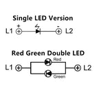 Honyone TS6-A Series Round Top 10mm Cap With LED 6+2 Pin DPDT PCB Mount Mini Push Button Switch