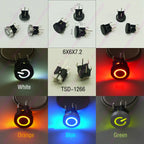 10PCS 6X6X7.2mm illuminated Momentary Tact Switch Button No Loacking 6Pin DIP LED 12V Mini Push Button Switch