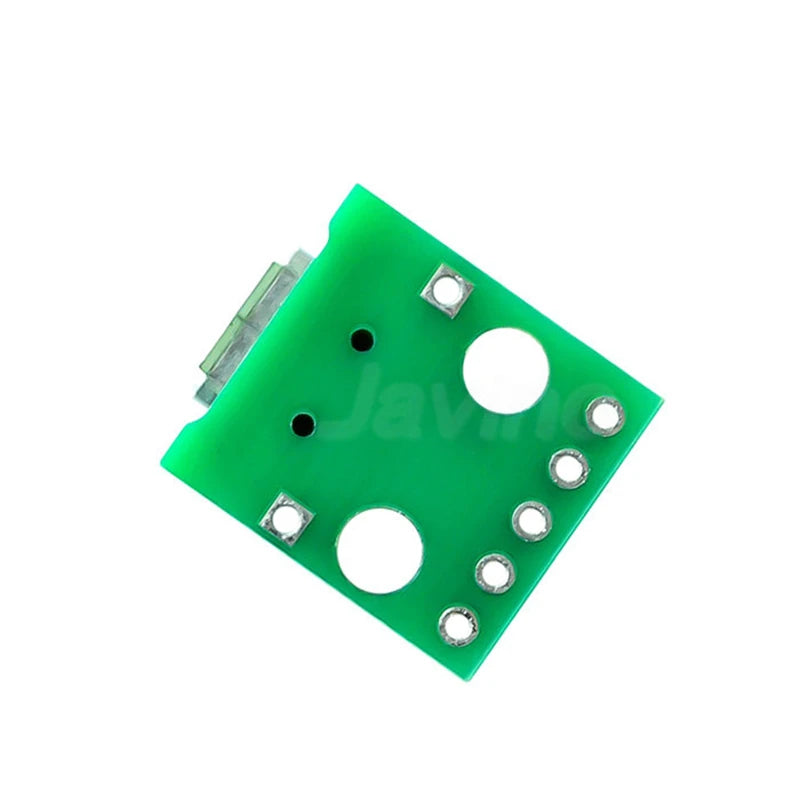 10pcs Micro USB To DIP Adapter 5pin Female Connector Module Board Panel Female 5-Pin Pinboard B Type PCB 2.54 MM