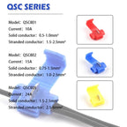 Scotch Lock Electric Wire Cable Connectors  AWG 22-18 Without Breaking Cable Insulated Crimp Splice Electrical Terminals