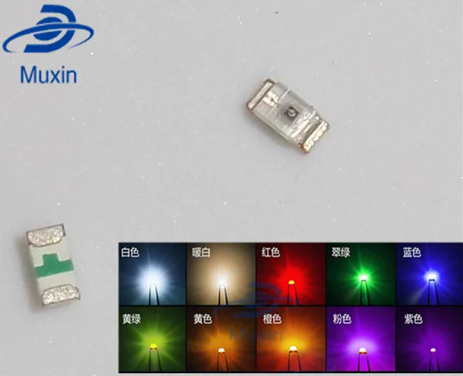 100pcs=5colors x 20pcs 5050 5730 3014 1210 2835 3528 1206 0805 0603 0402 SMD LED Diode Kit Red / Green / Blue / White / Yellow