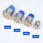 12/16/19/22mm Metal Push Button Switch Momentary Latching Fixed Electric On Off Power Start Stop LED Light 3V 6V 12V 24V 220V