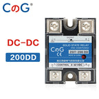 CG SSR-200DD 200A 220V 380V 600V Big Voltage Single Phase JGX DC Control DC Heat Sink 3-32VDC To 5-220VDC DD Solid State Relay