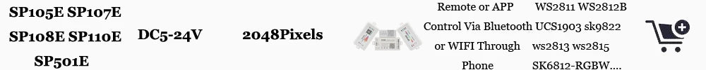 WS2812B 8/16/24/35/45LEDs Pixel Ring SP110E Controller USB Kit RGB Ring Individul AddressabIe WS2812 IC BuiIt-in Lights DC5V