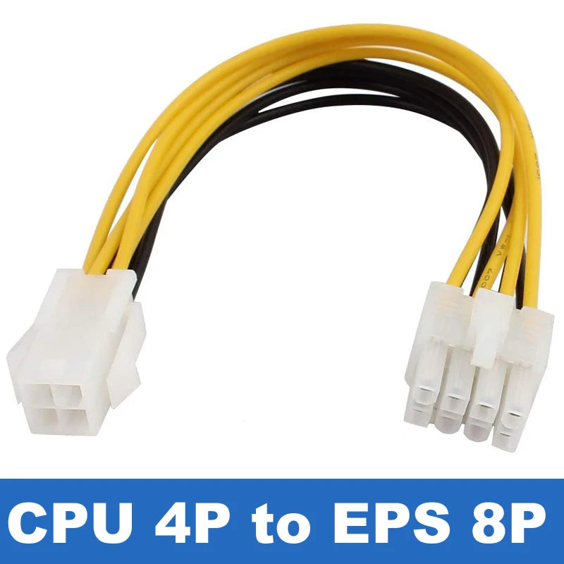 CPU 4 pin Molex 4pin to EPS 8pin Power Adapter,ATX P4 Molex 4 pin to 8 pin Power Extension Cable,ATX 12V 4-pin PSU Motherboard