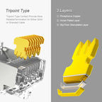ZoeRax Cat6 RJ45 Connector 8P8C Modular Ethernet Cable Head Plug Gold-plated Cat 6 Crimp Network RJ 45 Crimper Connector