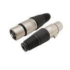 10Pcs XLR 3Pin Male Female Microphone Audio Cable Wire Connector Cable Plug Terminals for Mic Solder Connector